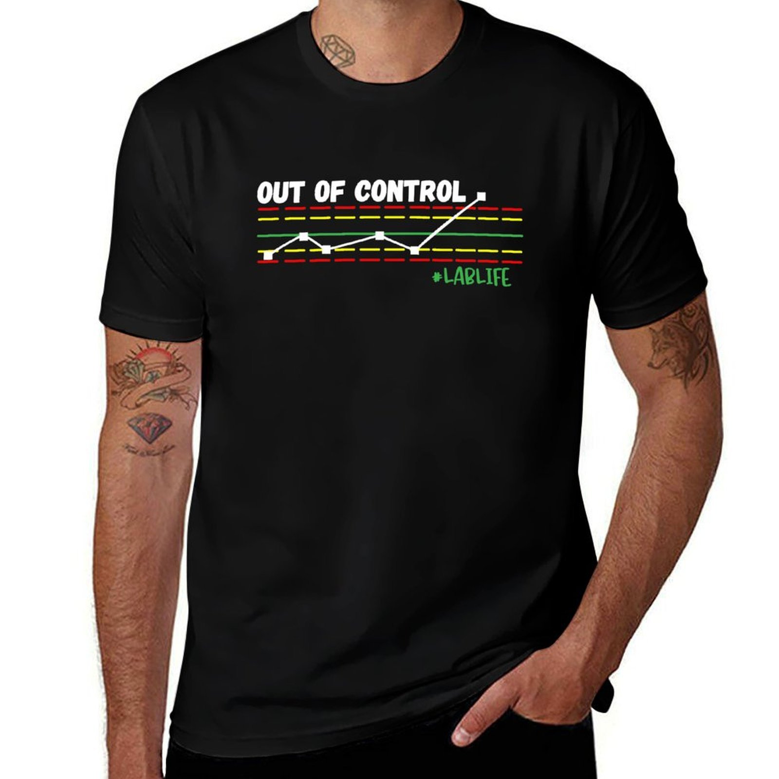 Printing Qc - Футболка Funny Lab Tech, Out Of