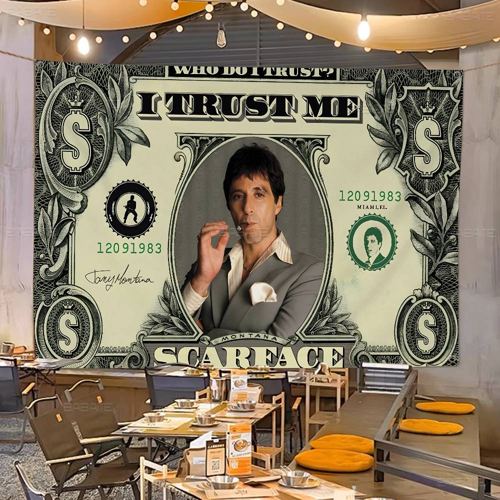 Commercial Printing Companies - Ретро-флаг S-Scarface с улучшенной печатью для