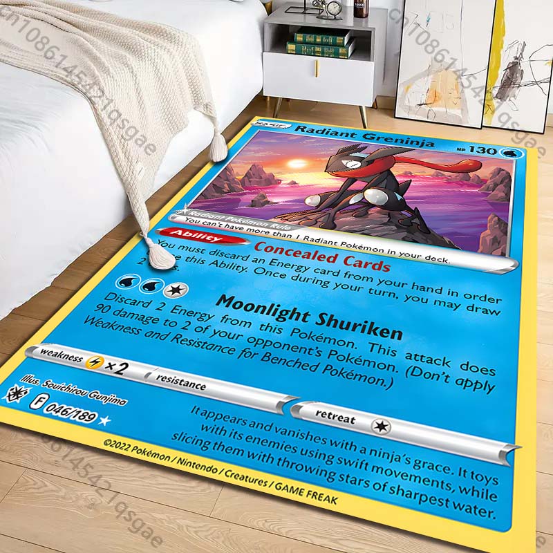 Ковер с принтом карт Pokémon G – обзор и цена Commercial Printing Usa
