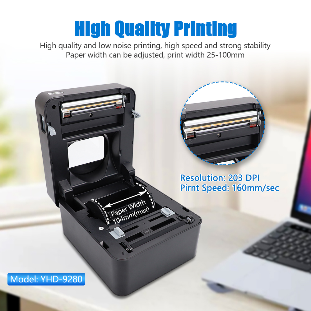 YHDAA 4-дюймовый термопринтер  – обзор и цена Commercial Printing Options