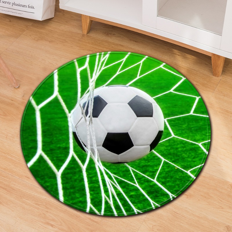 Футбольная тема, круглый ковер – обзор и цена Commercial Printing Usa
